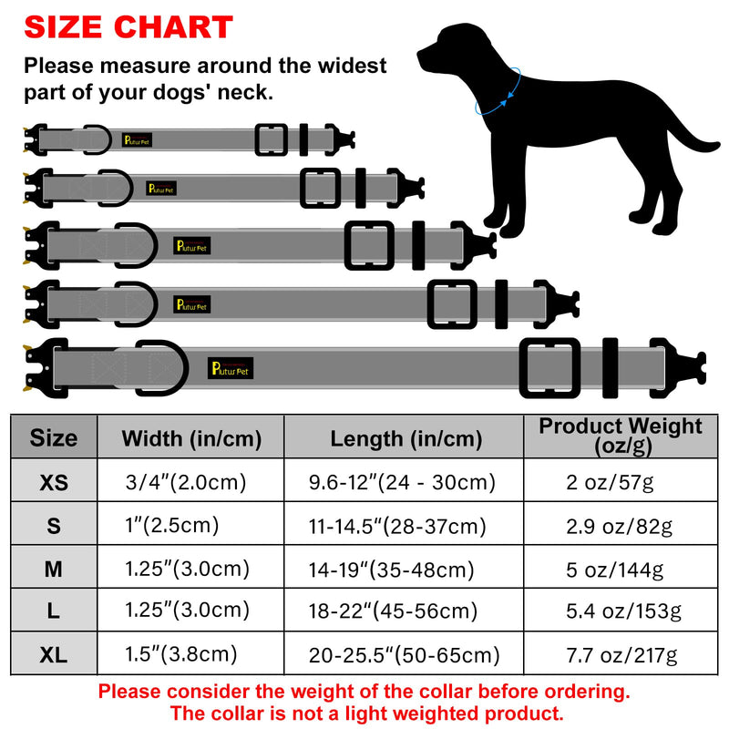 Plutus Pet Tactical Dog Collar, Reflective, Adjustable Heavy Duty Dog Collar, Soft Padded and Comfortable, for Small Medium and Large Dogs (Ranger Green, S) Ranger Green - PawsPlanet Australia