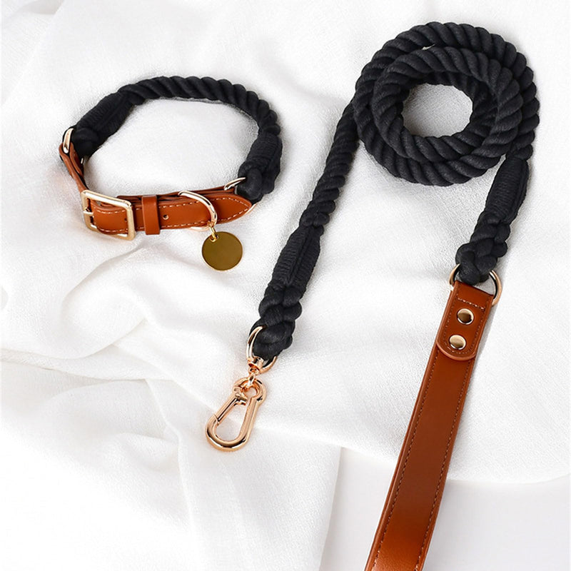 Classic Cotton Dog Collar, Stylish and Robust, Ideal for Small Owners, Quality Pet Accessories, Durable Collar