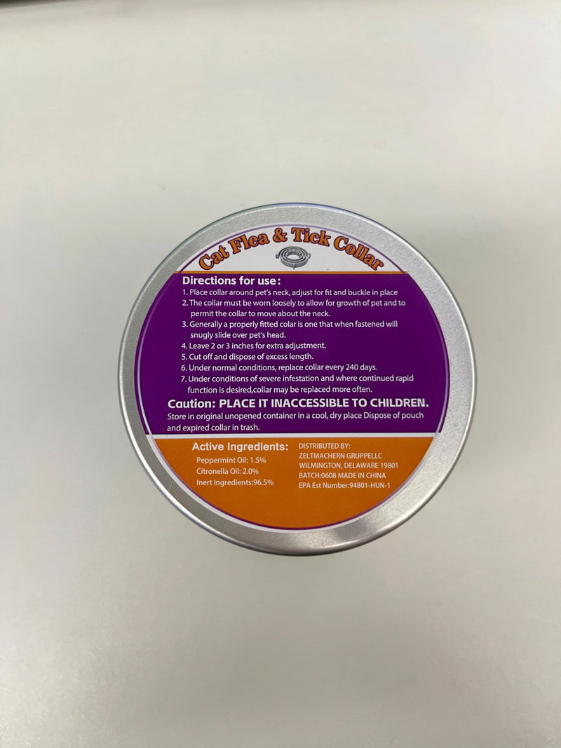 Flea & Tick Collar for Cats 4 Pack - 8 Months Long-Lasting Protection and Prevention, Cat Flea and Tick Collar, Adjustable - PawsPlanet Australia