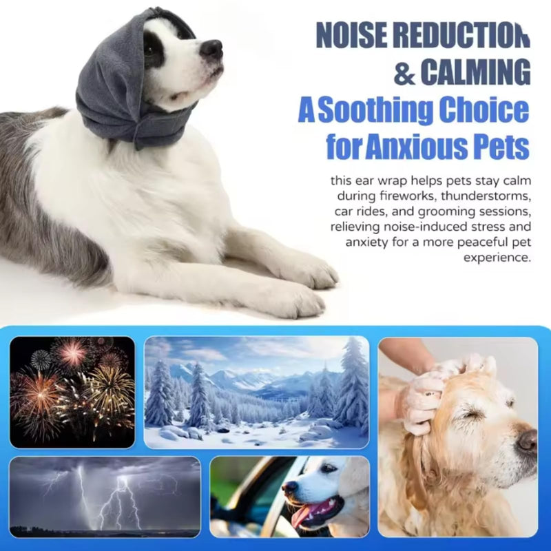 Dog Ear Muffs (M), Ear Protection Dogs, Adjustable Ear Protection with Insulation Function for More Peace in Fireworks, Thunderstorms and in Winter a 1