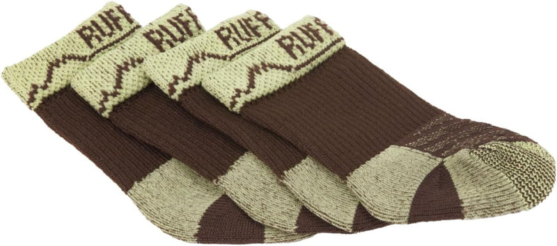 Ruffwear, Bark'n Boot Socks, Comfortable Dog Socks & Boot Liners, Earth Brown, 2.00"/2.25" 2.00 in/2.25 in