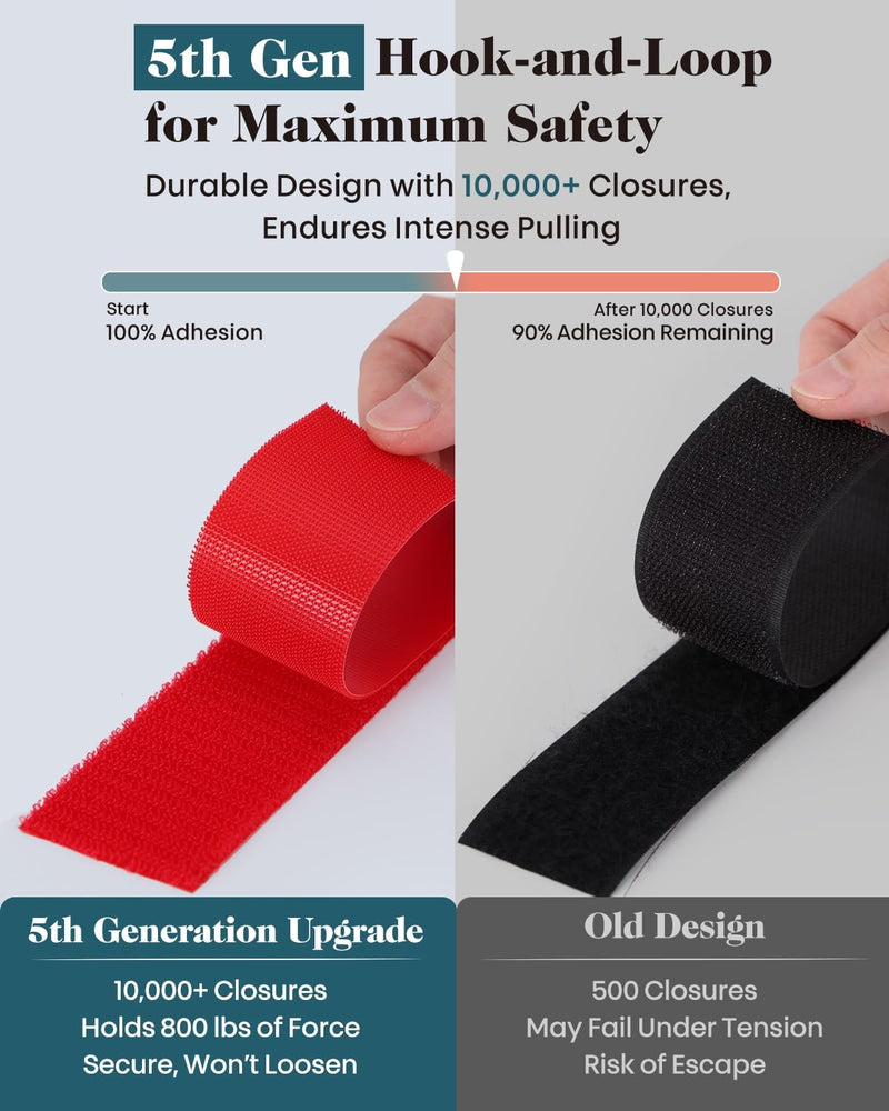 Thick Wide Dog Collar and 6-8 FT Leash Set for Large Dogs, Heavy Duty Full Metal Buckles and Soft Padded Dog Collar Leash Set, with A Poop Bag Holder for Leashes Set-Red L: Width 1.7", Length 16.5"-20" - PawsPlanet Australia