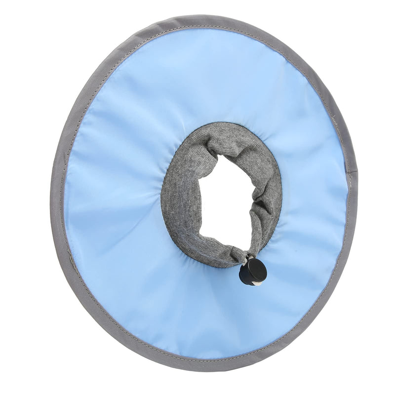 Cat Recovery Collar, Pet Cone Collar Cat Cone Collar Pet Elizabeth Collar Polyester Fasteners Collar for Cat Puppy (M) M Light Blue - PawsPlanet Australia