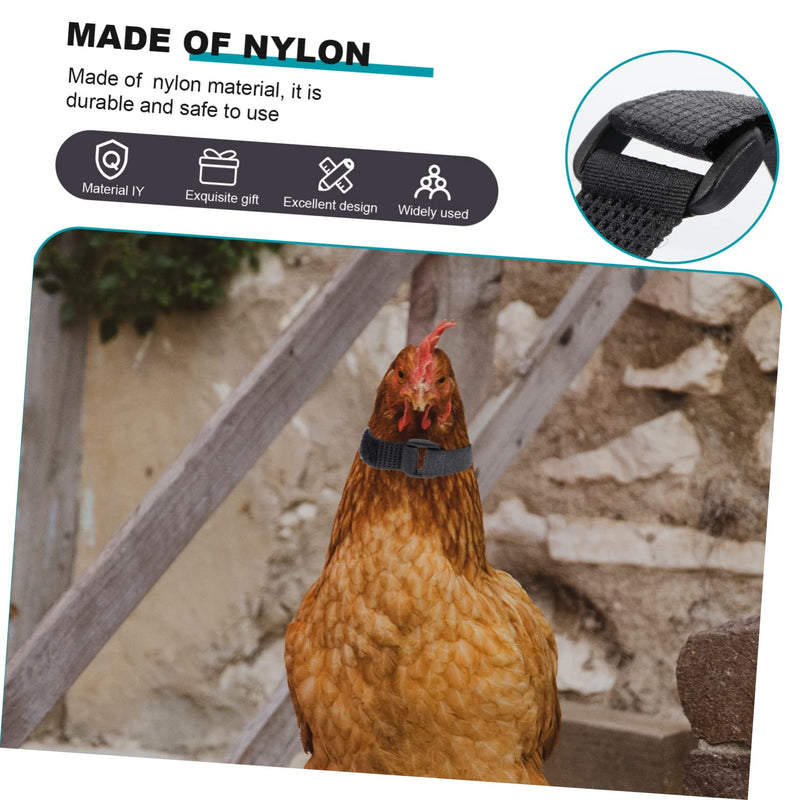 4pcs Neck Pet Collar Nylon Chicken Collar Rooster Neck Collar No Crow Rooster Band -Noise Collars Nylon Roosters Collars Noise Rooster Collar Poultry 2 Pack - PawsPlanet Australia