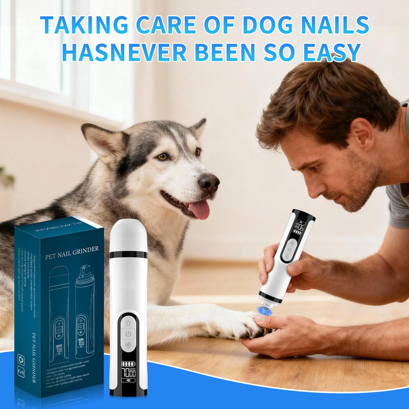 3-Speed Pet Nail Grinder,Professional Dog Nail Grinder with 2 LED Lights,Electric Nail Clippers for Cats and Dogs,Pet Paw Trimming and Grooming,2000mah USB Rechargeable for Small Medium Large Dogs - PawsPlanet Australia