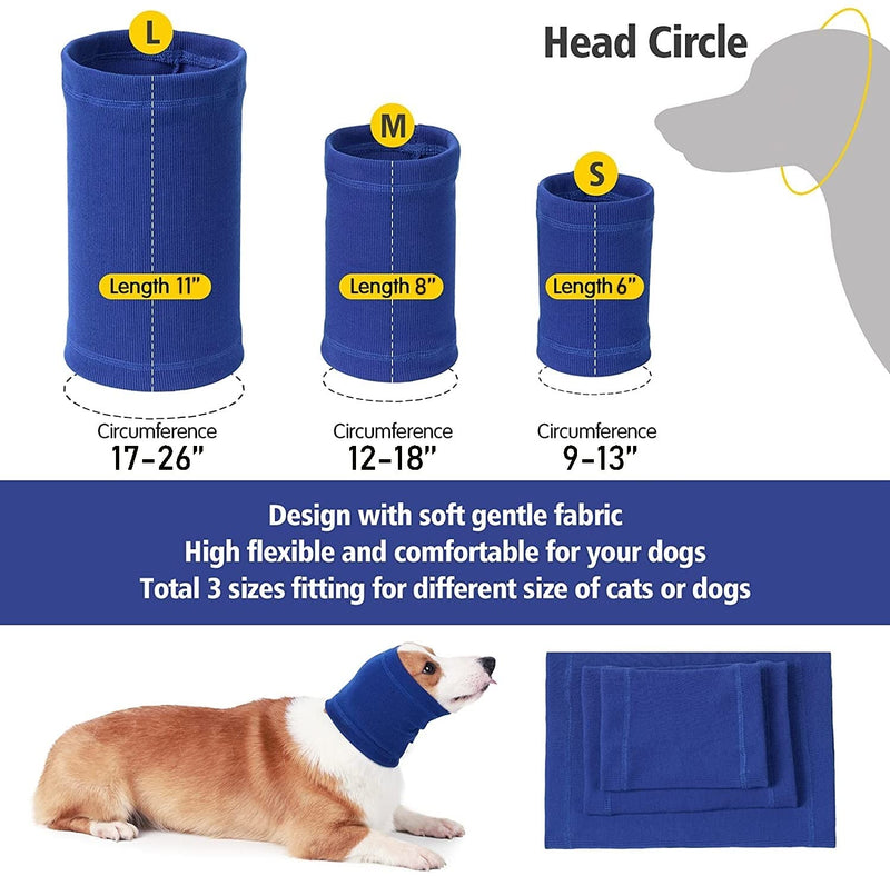 Quiet Ears for Dogs Hats Hoodies Dog's Ear Muffs Headband Noise Ear Protection for Dogs,Blue S Small Blue - PawsPlanet Australia