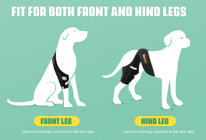 Dog Knee Brace for Torn ACL Hind Leg, Rear Leg Cruciate Ligament Braces for Dogs, Strong Support to Reduce Joint Pain and Muscle Sore, with Side Stabilizers for Back Leg XXSmall XX-Small - PawsPlanet Australia
