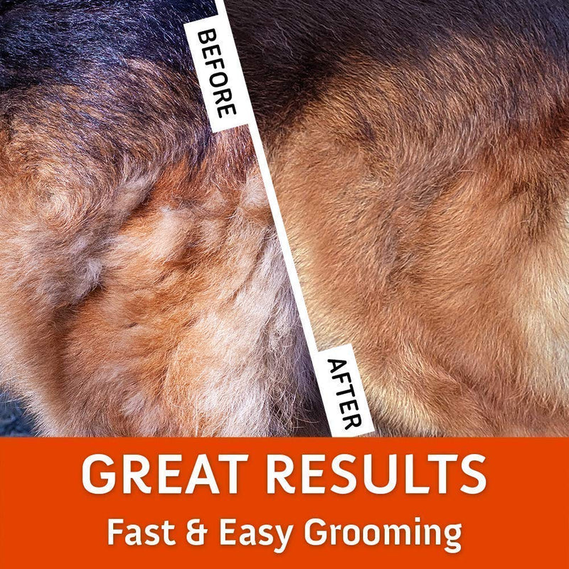 GoPets Pet Grooming Kit Bundle With 2 Sided Dematting Comb and Deshedding Rake + Professional Self-Cleaning Slicker Brush for Dogs and Cats - PawsPlanet Australia