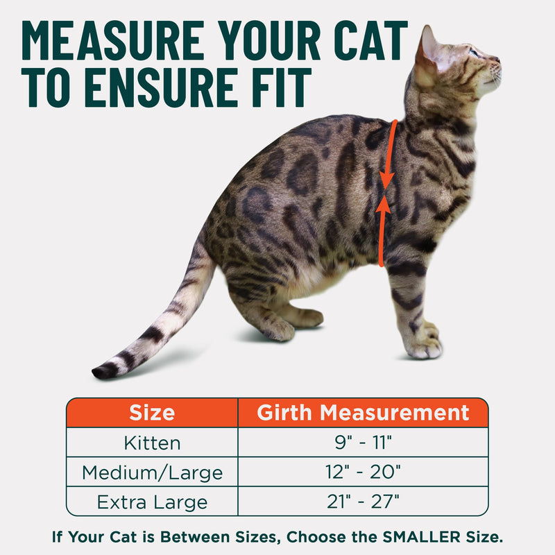 Houdini™ Escape Proof Cat Harness and Leash Set by OutdoorBengal – Red, Medium Cat Harness for Walking M/L - PawsPlanet Australia