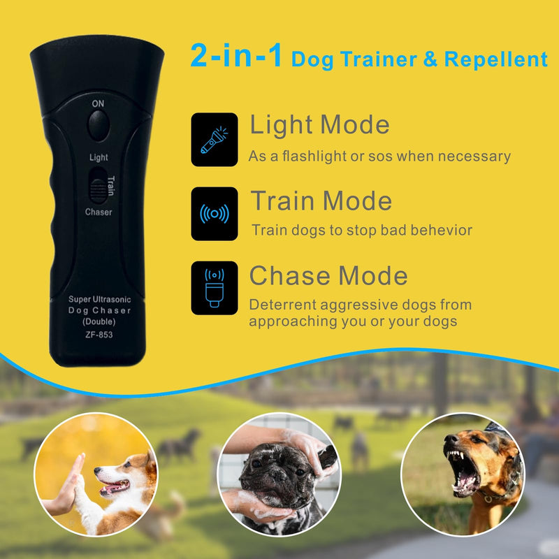 Ultrasonic Dog Bark Deterrent Devices,Anti Barking Device for Dogs,Portable No Barking Device for Dogs,Barks No More Dog Training Stop Barking Device Barking Control Tool Up to 33 FT DBDD001 - PawsPlanet Australia
