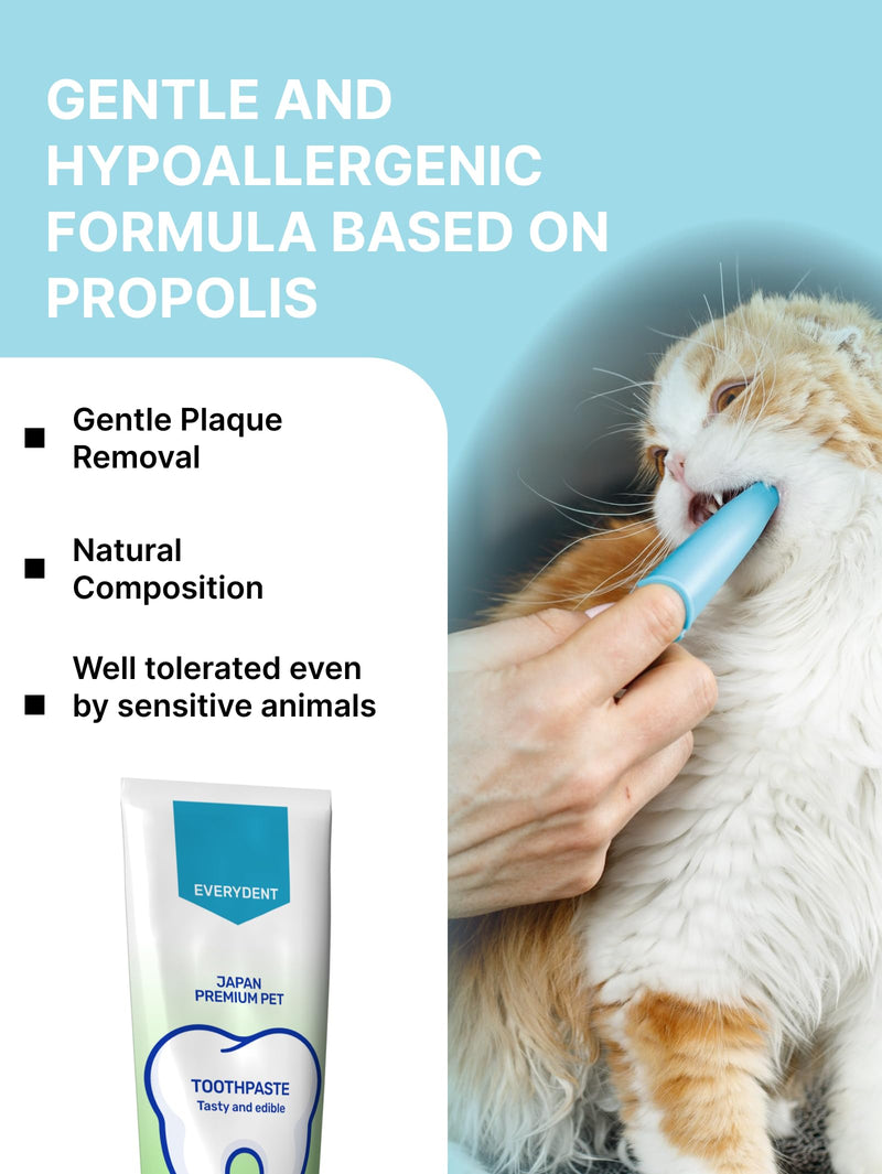 Toothpaste for Dogs | Natural Ingredients for Plaque & Tartar Removal | Cat & Dog Toothpaste for Fresh Breath | Cat Dental Care | Also Suitable for Your Puppy/Kitten Teeth Cleaning