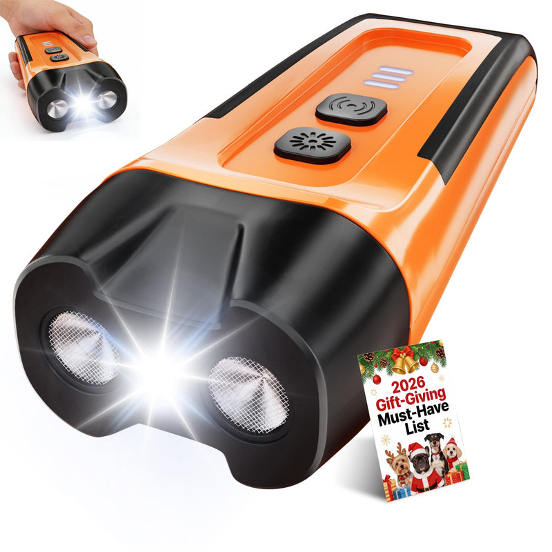 Dog Bark Deterrent Device 2X Anti Barking Device for Dogs, 4 Modes Stop Neighbors Dog Barks Control Indoor Outdoor Yard 50ft Range Compact Gentle Leader for Dogs Rechargeable Puppy Behavior Aids