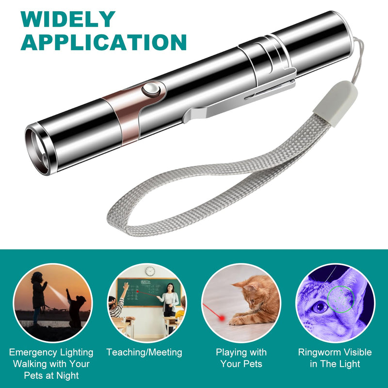 Cowjag Laser Pointer, Cat Birds Toy Pointer for Indoor, Cat Mouse Toys Wand Light Pet Interactive Toys to Keep Cat Busy, for Kitten Cat Dog Chase Play - PawsPlanet Australia
