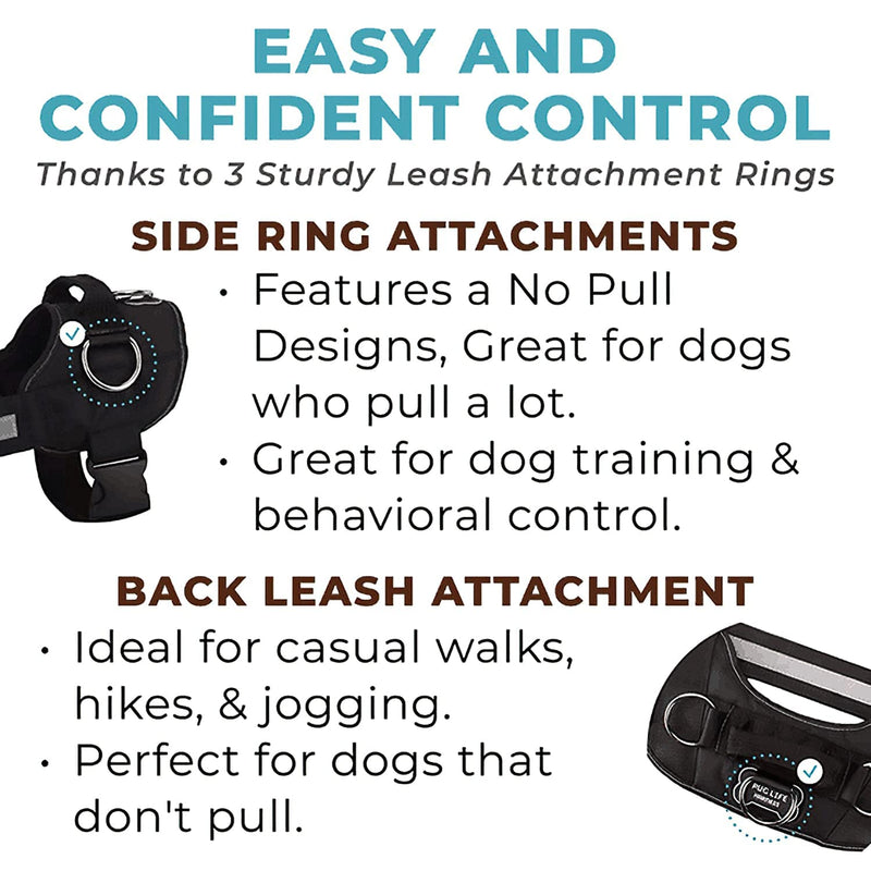 Joyride Harness for Small, Medium, Large Dogs, No-Pull Pet Harness with 3 Side Rings for Leash Placement, Adjustable Soft-Padded Vest for Training, Walking, Running, No-Choke with Easy On-Off Technology S Fall Plaid - PawsPlanet Australia