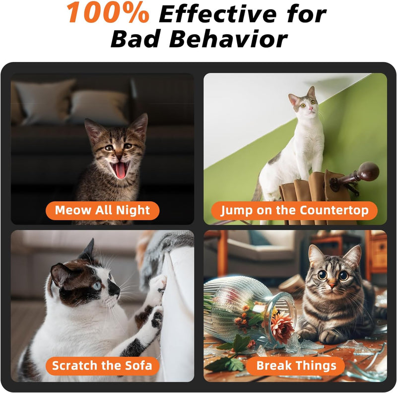 Tiniest Cat Shock Collar, Lightest Cat Training Collar with Remote for Small Cats 5-15lbs & Medium Large Cats/Puppies, Waterproof, Rechargeable, 1300ft Range - PawsPlanet Australia