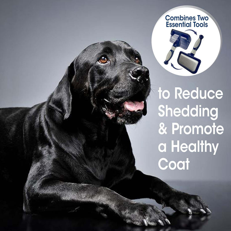 Four Paws Slicker Brush Shedding Blade Medium - PawsPlanet Australia