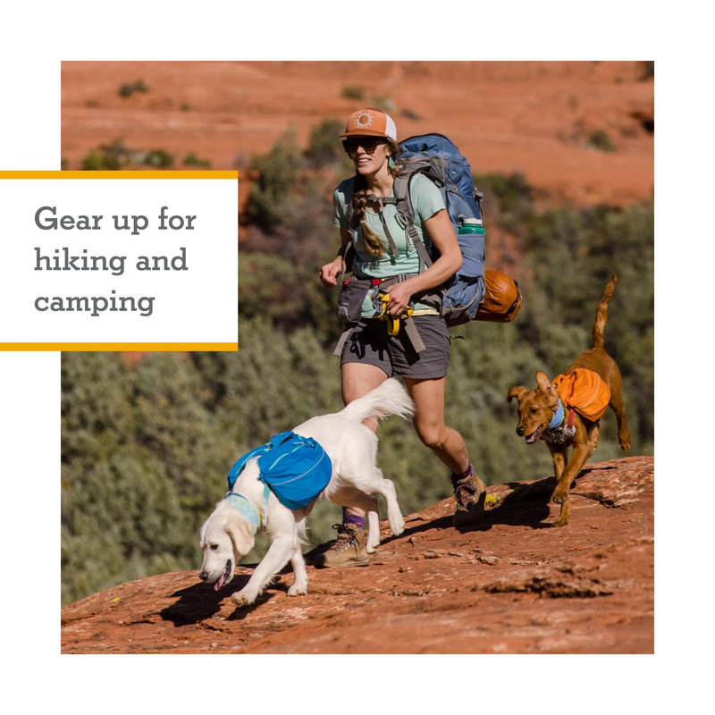 Ruffwear, Approach Dog Backpack, Hiking and Camping Pack with Saddlebags, Blue Dusk, Small - PawsPlanet Australia