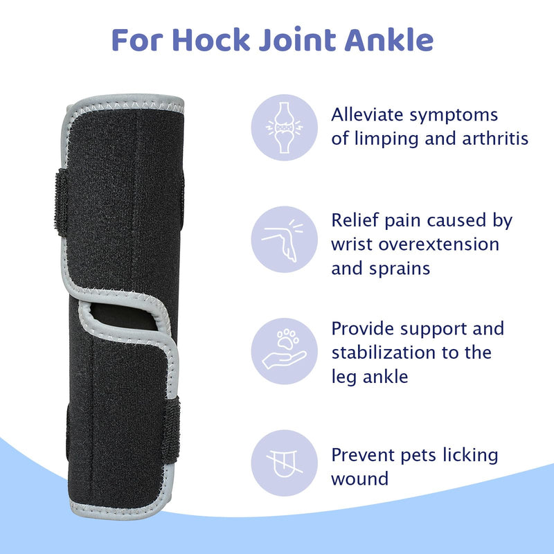 Dog Front Leg Brace - Hock Joint Compression Wrap Providing Stability for Dogs for ACL , Arthritis, Joint Discomfort Aid in Wound Care and Recovery - Dog Wrist BracePreventing Injuries, Sprains (S)