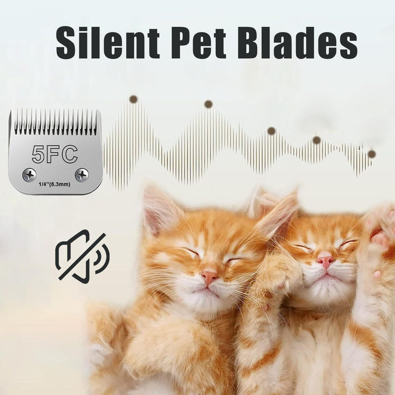 10 Blades for Dog Grooming Blades Compatible with Andis,Oster A5,Wahl km10 Dog Clippers,Size-#10, 1/16-Inch Cut Length (4PCS-#3FC+4FC+5FC+7FC) 4PCS-#3FC+4FC+5FC+7FC - PawsPlanet Australia