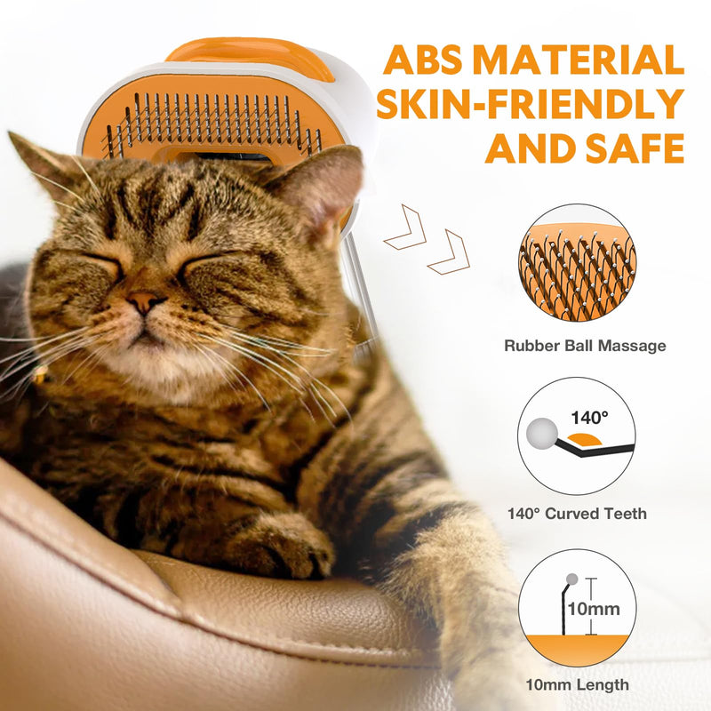 Cat Dog Grooming Vacuum Kit with Brush, Low-Noise Pet Hair Shedding Trimming Grooming for Indoor Cats Dogs, 4 in 1 Pet Vacuuming Groomer for Long or Short Haired Kitten Accessories(White) - PawsPlanet Australia