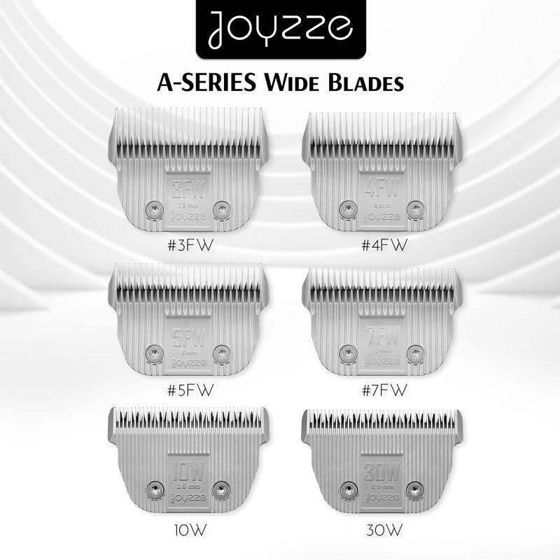 Raptor/Falcon Series A Wide Blade - Professional Grade Dog Clipper Grooming Blades, Detachable, Replacement - Stainless Steel, Coated Ceramic (A Series #30W) #30W (0.5 mm) - PawsPlanet Australia