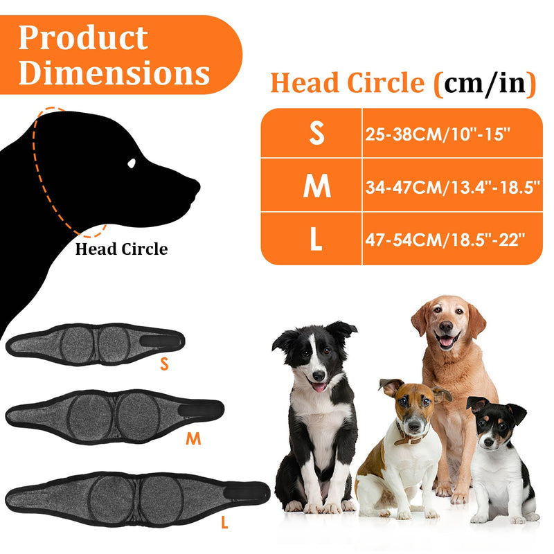 Dog Ear Defenders, Noise Cancelling Adjustable Ear Muffs for Dogs, Comfortable Calming Hood for Fireworks, Thunder, Bathing, Grooming(S)