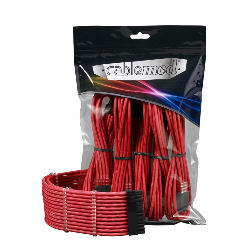 CableMod Pro ModMesh Sleeved Cable Extension Kit (Red) ModMesh Extension Kit Red