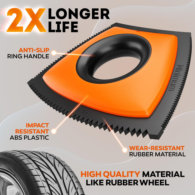 New 2025 Pet Hair Removal Tool - Dog and Cat Hair Remover for Clothes Couch Carpet and Car Detailing Auto Interior-Lint and Fur Cleaning Supplies for Furniture-Ergonomic and Anti-Slip Handle M Orange - PawsPlanet Australia