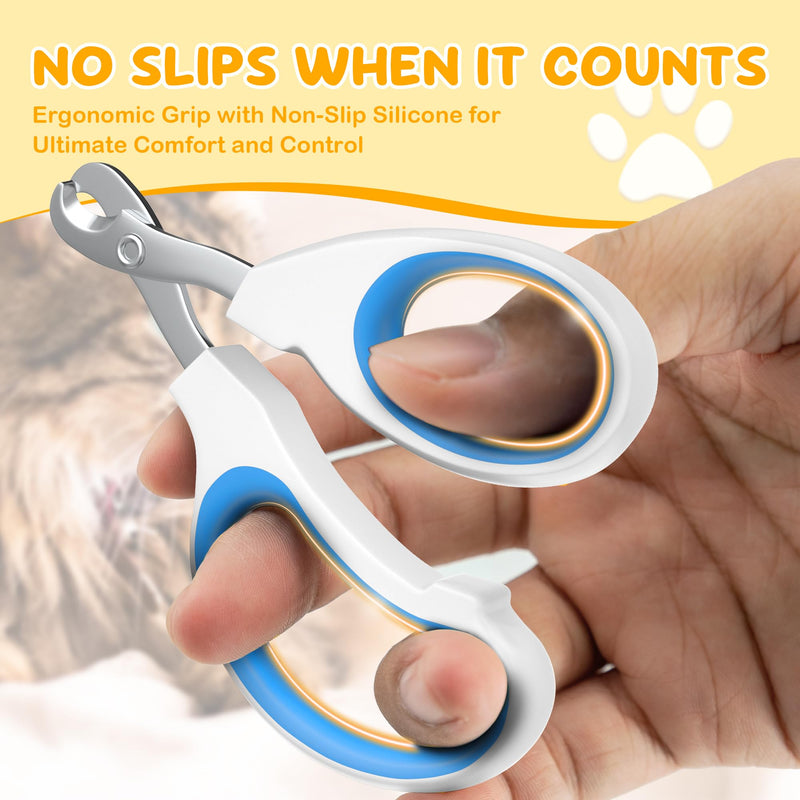 Cat Nail Clipper, Claw Trimmer Made of Stainless Steel, Clean Cut, No Shred, Mirror Finish. Small Animal Nail Clippers for Cats, Kittens, Bunny, Puppy, Rabbit, Gatos, and More - PawsPlanet Australia