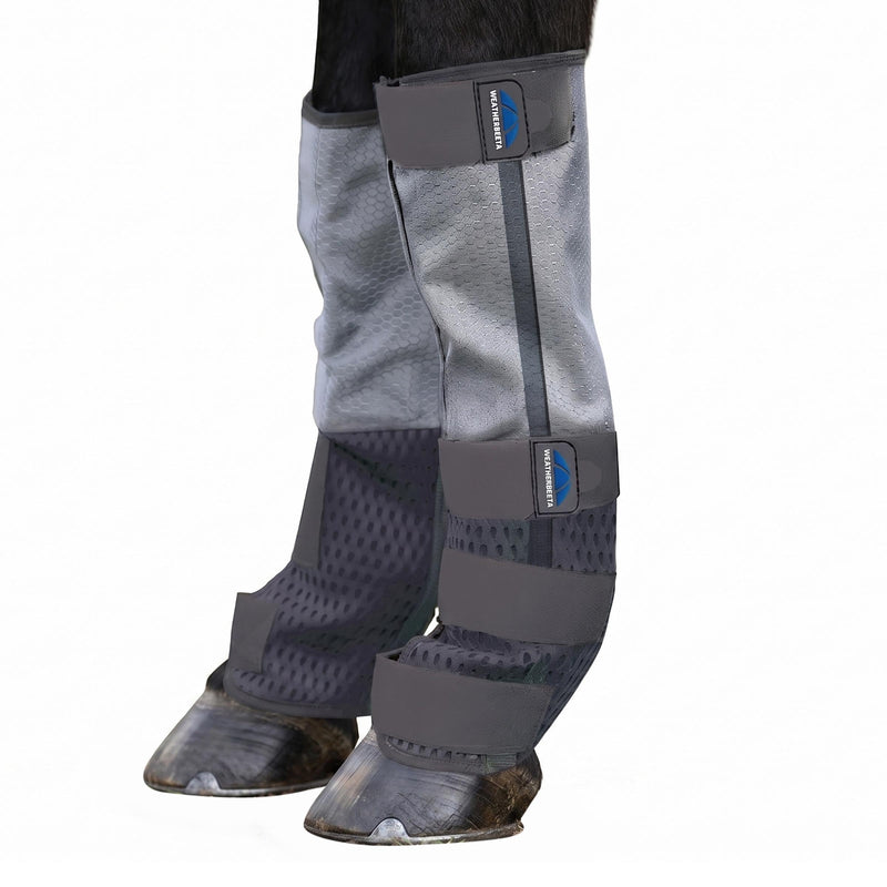WeatherBeeta ComFiTec Hexi Shield Fly Wraps, Grey/Silver, Full L