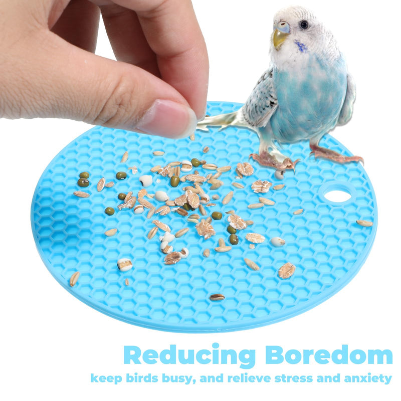 2 Pcs Bird Slow Feeder Mats Birds Foraging Toys Puzzle Interactive Parrot Foraging Toys Parrot Cage Accessories for Parakeet Cockatiel African Grey Conure Budgies﻿ African Grey - PawsPlanet Australia