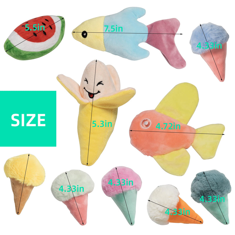 19 Pack Puppy Squeaky Dog Toys Set Plush Puppies,Cute Chew Pets Dog Toy with Squeakers for Small Dogs Playtime Puppy Toys（19pack） - PawsPlanet Australia