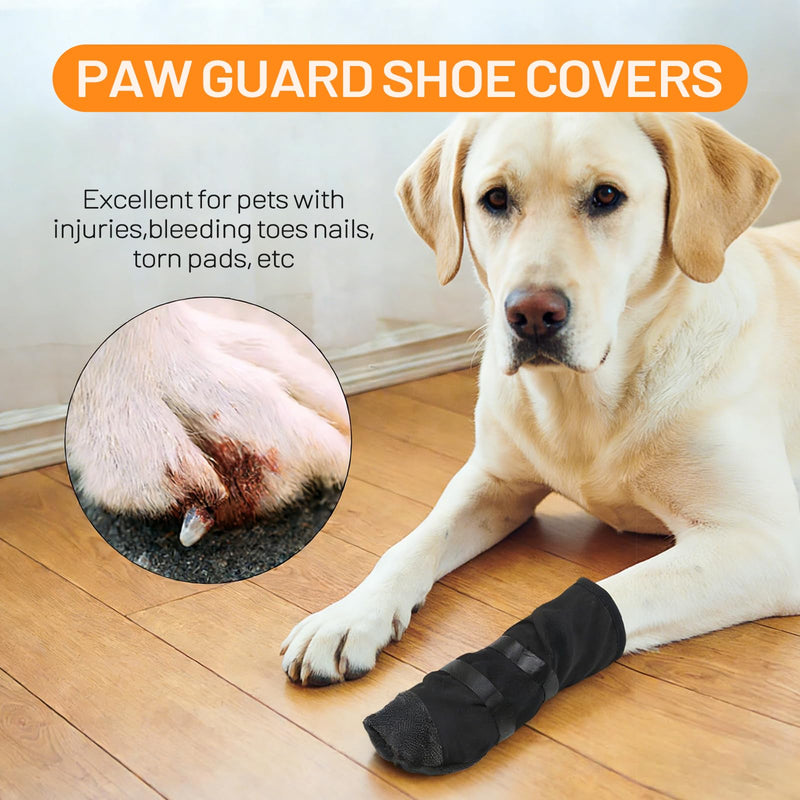 Dog Recovery Boot for Injured Paws - Breathable Dog Shoes with Non-Slip Sole & Self-Adhesive Strap, Dog Bootie to Protect Wounds from Licking, Dirt, and Infection - for Small to Medium Dogs XL