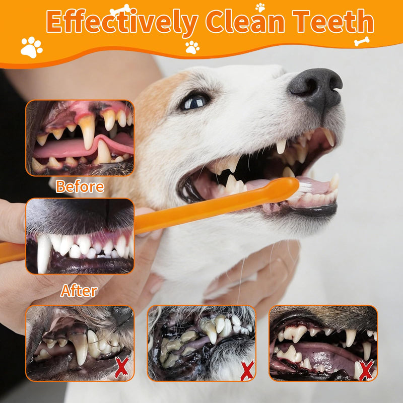 200g Dog Dental Care Set, Dog Toothpaste, Dog Toothbrush, Dental Care Product, Removes Plaque and Bad Breath