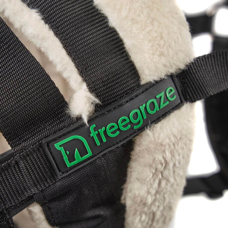 Shires FreeGraze Airflow Grazing Muzzle (Black, Full) Black