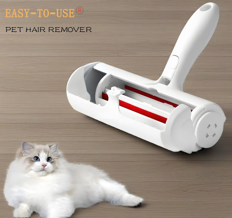 Roller Pet Hair Removal Tool，Reusable Lint Roller - Cat and Dog Hair Remover for Furniture，Dog Brush for Shedding，Portable Multi-Surface Fur Removal Tool (Sofas,Carpets,Clothing,Bed Sheet) - PawsPlanet Australia
