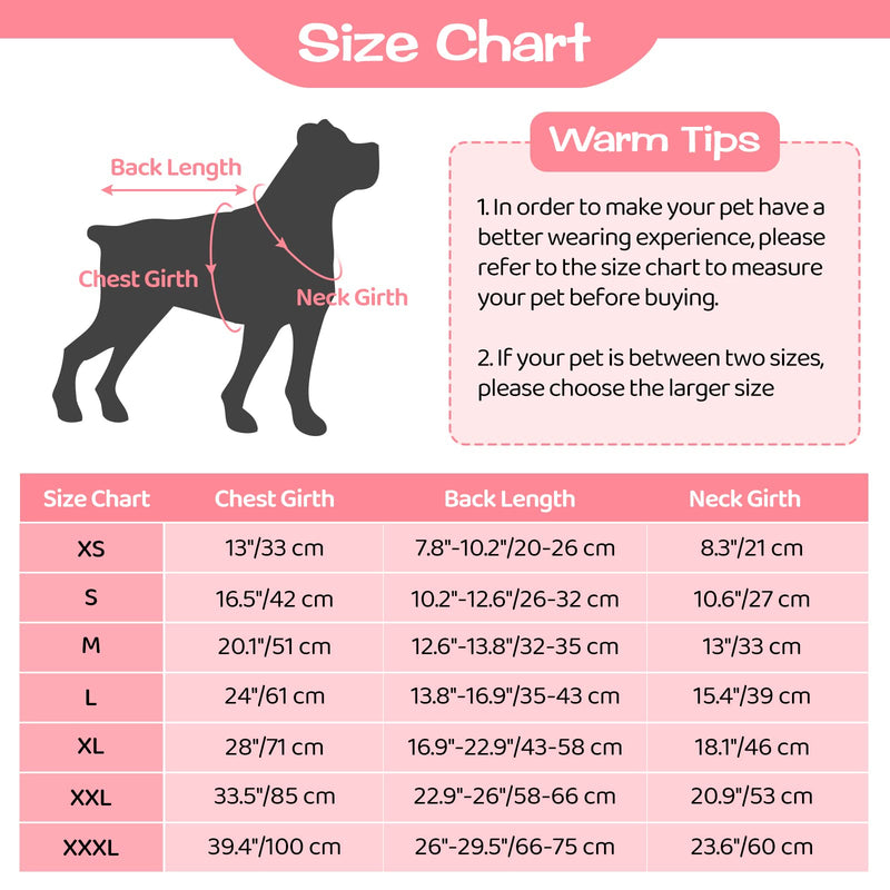 MIGOHI Dog Recovery Suit, Dog Surgery Recovery Suit for Spay Neuter Wounds Weaning, Breathable Dog Cone E-Collar Alternative After Surgery, Stretchy Pet Surgical Onesie for Male Female Anti Licking XL Pink