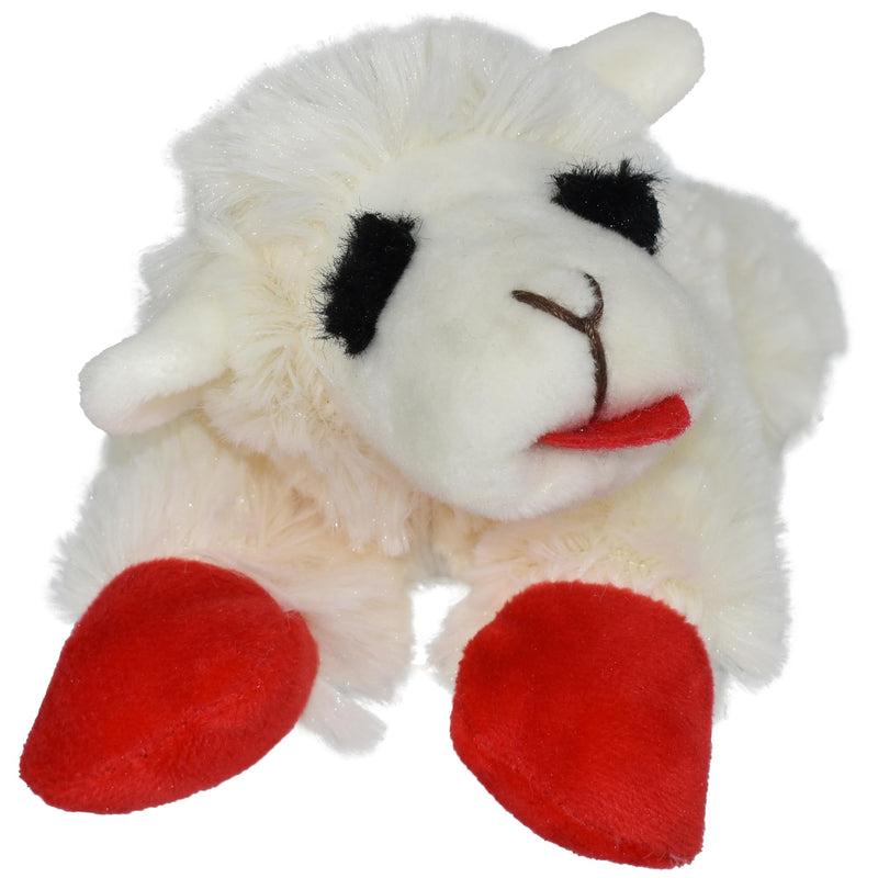 Multipet INTERNATIONAL 843140 Lambchop Plush Squeak Toy Mini for Pets, 6-Inch, White, small 6" - PawsPlanet Australia