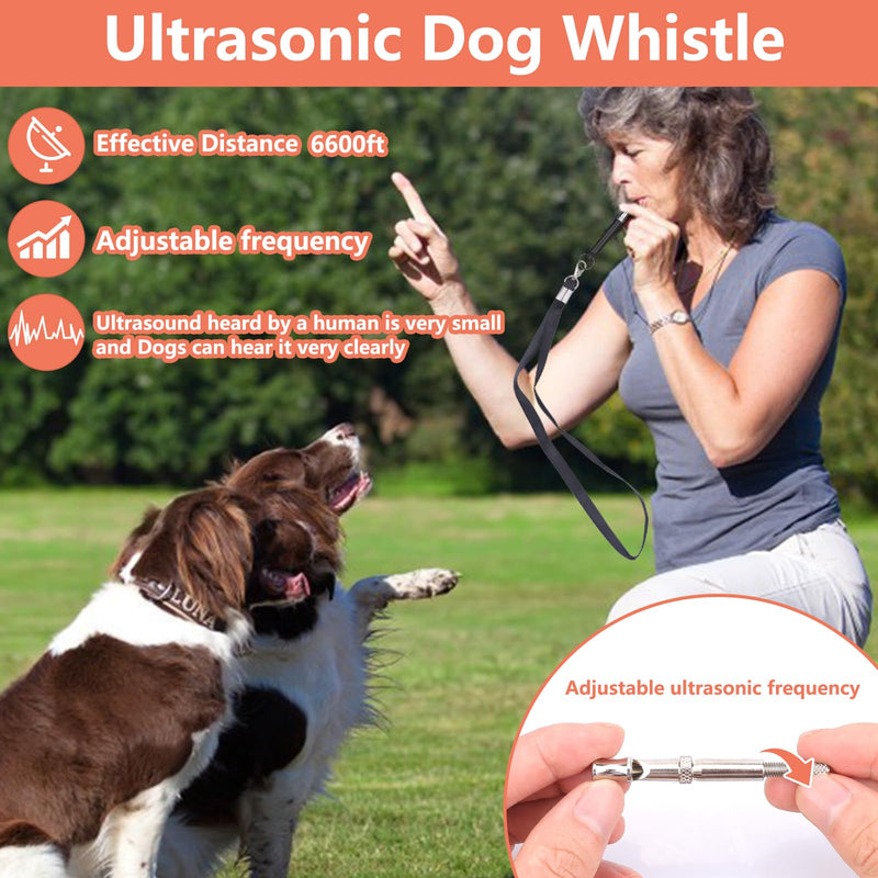 BARKIE Dog Training Kit - Treat Pouch, Pet Training Fanny Pack, 2 Puppy Training Clickers, Ultrasonic Silent Whistle, 2-in-1 Whistle Clicker, Clicker Training Guide Booklet, Dog Poop Bag (Black) Black - PawsPlanet Australia