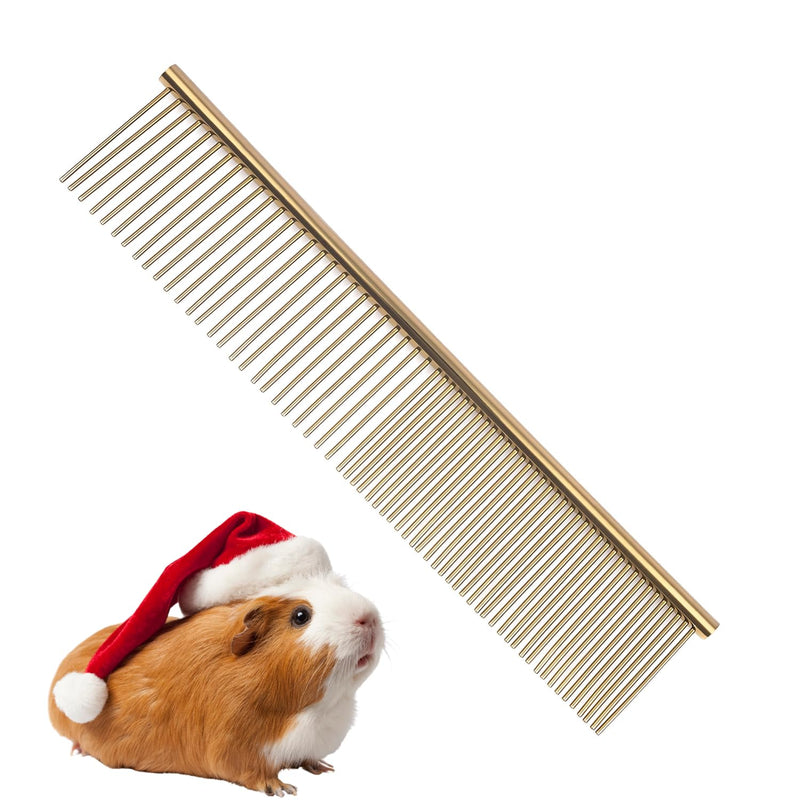 Pet Steel Comb Shears Professional Pet Grooming Comb Premium Stainless Steel Dematting Tool with Rounded Teeth for Dogs & Cats Best for Removing Knots,Tangles,Perfect for Long & Short Haired Pets Rose Gold - PawsPlanet Australia