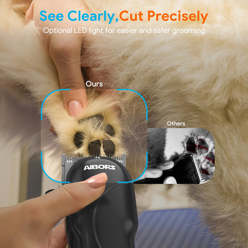 Dog Clippers for Grooming: Dog Grooming Kit Low Noise Electric Quiet Rechargeable Adjustable Clipper Comb Cordless Pet Hair Thick Coats Clippers Trimmers Set Dogs Hair Clippers for Dogs Cats Pets Black - PawsPlanet Australia