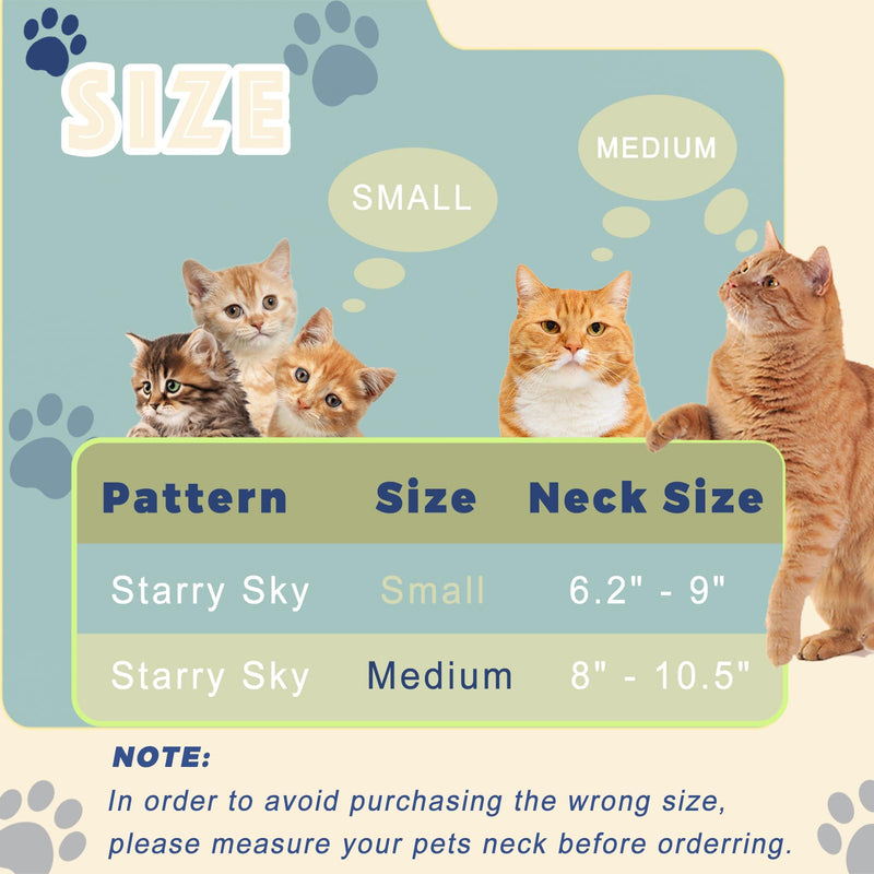 Cat Cone Collar Soft, Cat Recovery Collar to Stop Licking, Protective Cat Neck Cone After Surgery for Small Medium Cats Kittens S(Neck: 6.2" - 9")