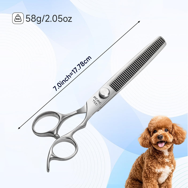 6.5 Inch Thinning Dog Grooming Scissors, 9CR Stainless Steel Pet Blender Shears, Smooth Cutting for Dogs and Cats Thinning Scissors - PawsPlanet Australia