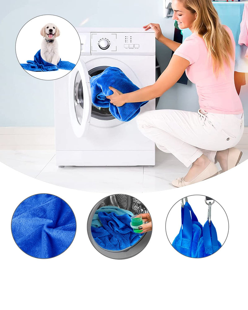 Dog Grooming Harness, Multifunctional Cats and Dogs Grooming Hammock, Pet Beauty Assistant, Nail Scissors/Nail Trimmer/Round Head Scissors (Medium, blue) Medium - PawsPlanet Australia