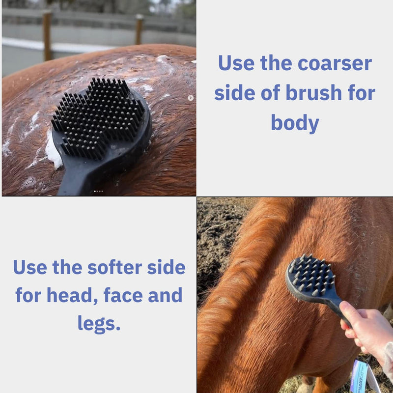 Curry on a Stik' - Dog Brush for Shedding, Grooming, Bathing, & Therapeutic Massage Tool - For Long & Short Haired Dogs - Decreases Shedding & Increases Coat Health - Veterinarian Approved - Ergonomic - PawsPlanet Australia