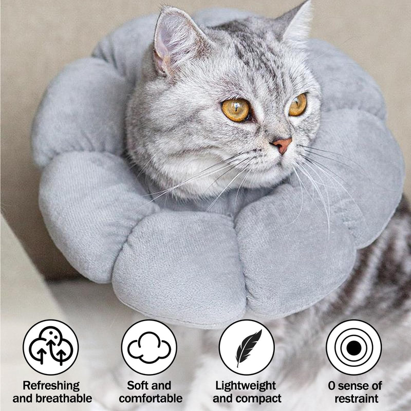 TYXHXTF Elizabethan Cat Collar, Cat Recovery Collar, Soft Anti Bite Collar, Protective for After Surgery, Licking Anti-Bite, Wound Recovery Healing