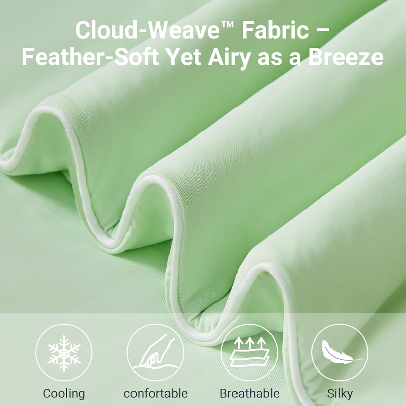 Cooling Blanket for Dogs, Dog Blankets for Large Dogs, Q-MAX > 0.5 Cold Washable Dog Blanket, Soft Durable Self Cooling Cat Mat for Hot Weather, Green 40x50 40"x50" - PawsPlanet Australia