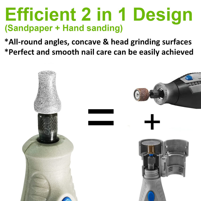 Diamond Dremel Dog Nail Grinder FlashB, Dogs&Pets Nail Care, 1/8'' Pet Nail Grinder Wheel Work with Dremel Sanding Drums for Animals Nail Care & Home Grinder Tools - PawsPlanet Australia