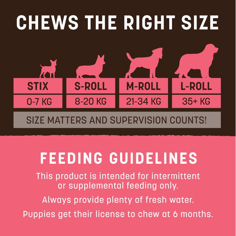 Earth Animal No Hide Rawhide Free Dog Chews Long Lasting Natural Salmon Flavoured Dog Treats for Small Dogs Easily Digestible Bones for Aggressive Chewers - Salmon, Small, 2 Pack (68g) - PawsPlanet Australia
