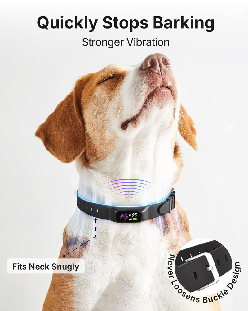 Anti Bark Collar for Small Medium Large Dogs, Vibrating Dog Collars No Shock, Rechargeable Smart AI Bark Collar, Automatic Dog Training Collar, IP 67 Waterproof Dog Barking Collar (Orange) Orange - PawsPlanet Australia